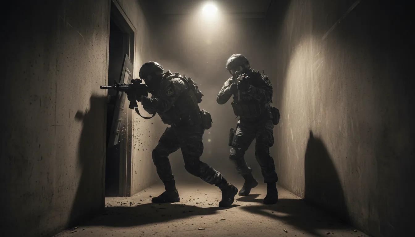 Tácticas CQB airsoft room clearing