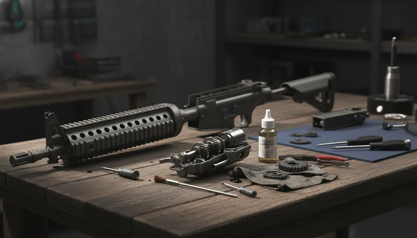 Mantenimiento réplica airsoft AEG GBB limpieza