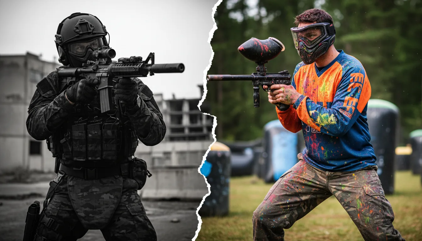 Airsoft vs paintball comparativa diferencias